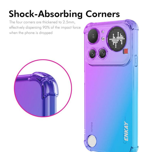 ENKAY Hat-Prince Gradient Airbag TPU Phone Case, For Nothing Phone 4a Pro, For Nothing Phone 4a, For Nothing Phone 3, For Nothing Phone 3a, For Nothing Phone 3a Pro