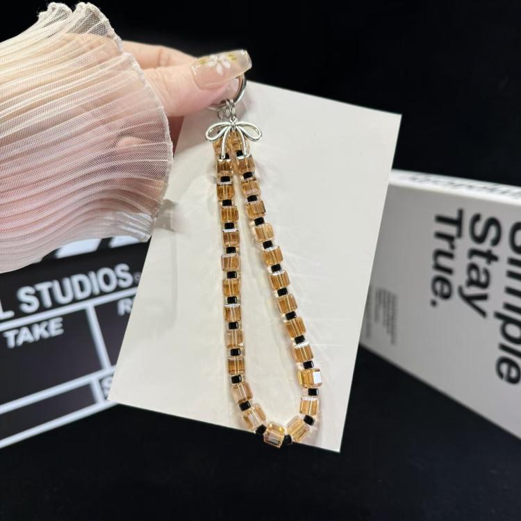 Sugar Cube Crystal Beaded Phone Chain