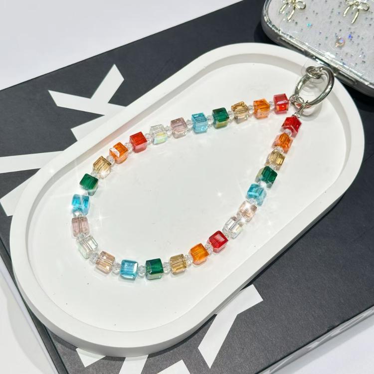 Crystal Cube Phone Chain