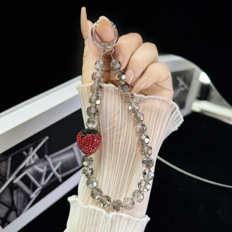 Full Of Diamond Strawberry Phone Chain