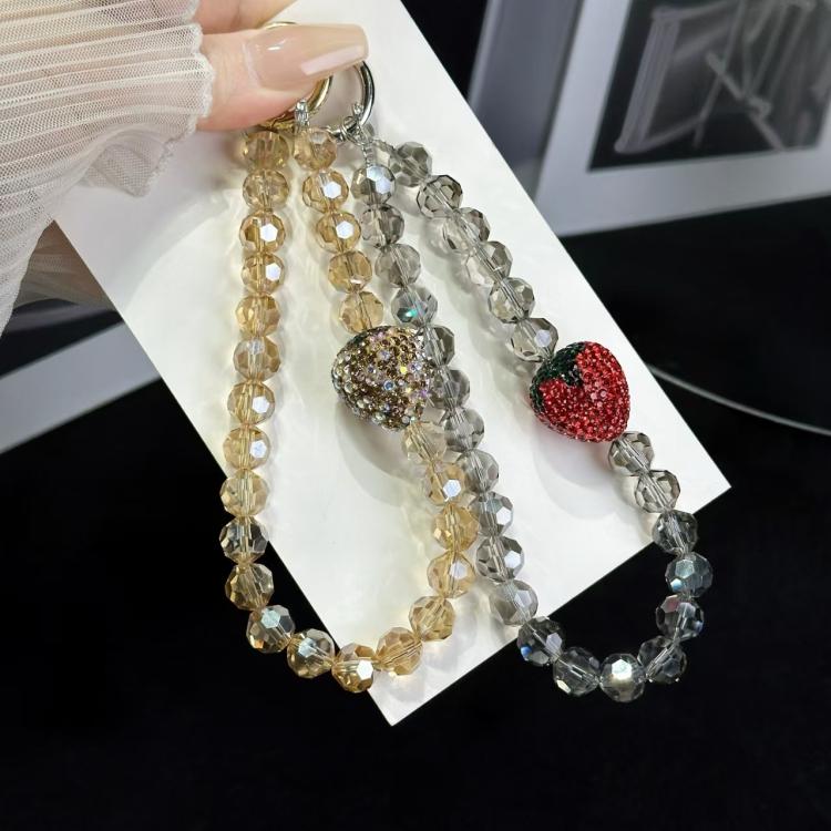 Full Of Diamond Strawberry Phone Chain