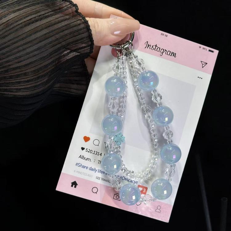 Laser Luminous Beads Phone Chain