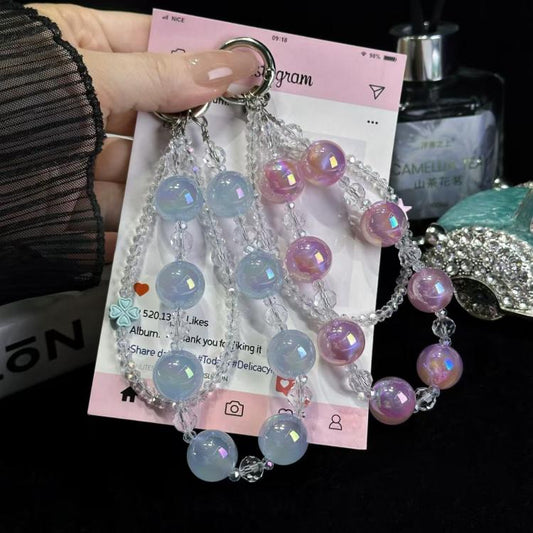 Laser Luminous Beads Phone Chain