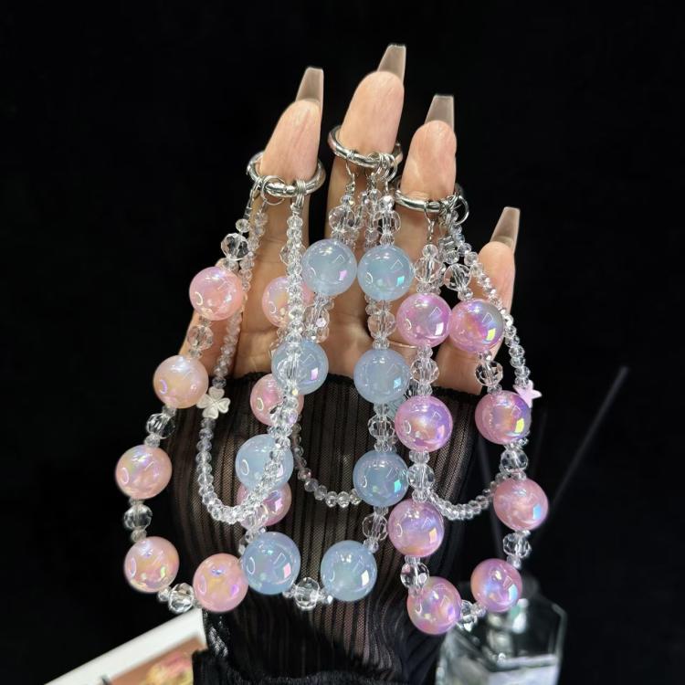 Laser Luminous Beads Phone Chain