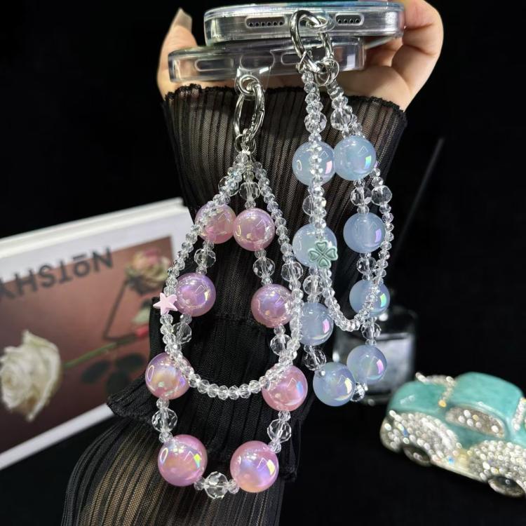 Laser Luminous Beads Phone Chain