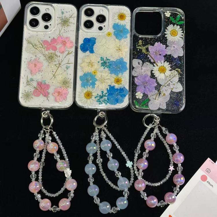 Laser Luminous Beads Phone Chain