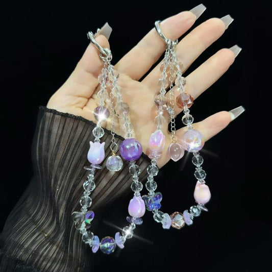 Tulip Butterfly Mobile Phone Chain