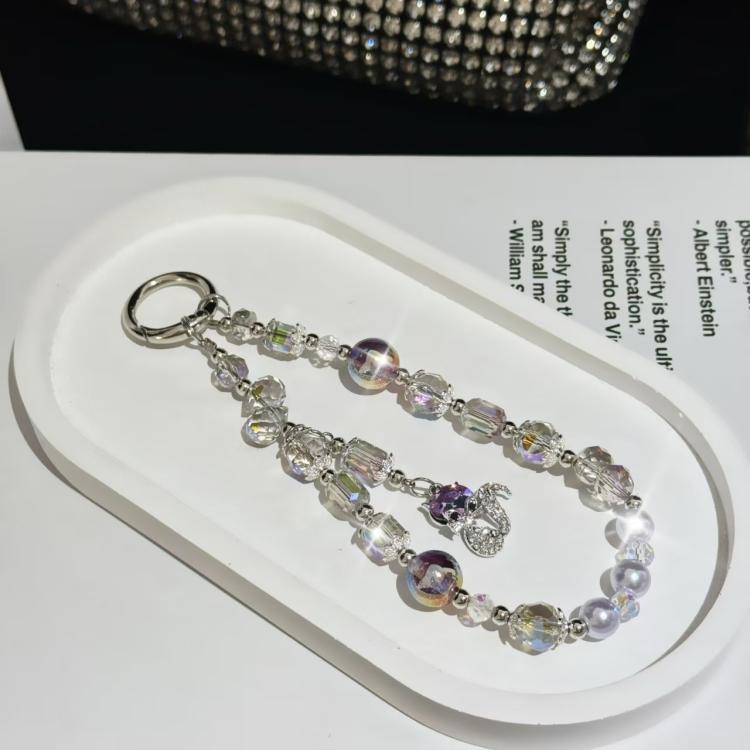 Fox Pendant Crystal Beads Mobile Phone Chain
