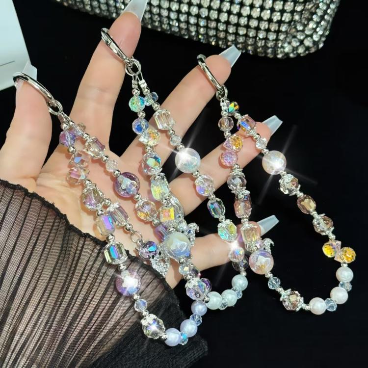 Fox Pendant Crystal Beads Mobile Phone Chain