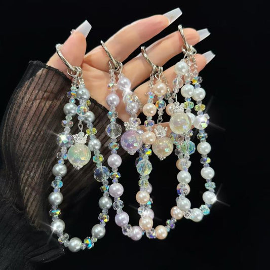 Small Crown Tassel Phone Chain