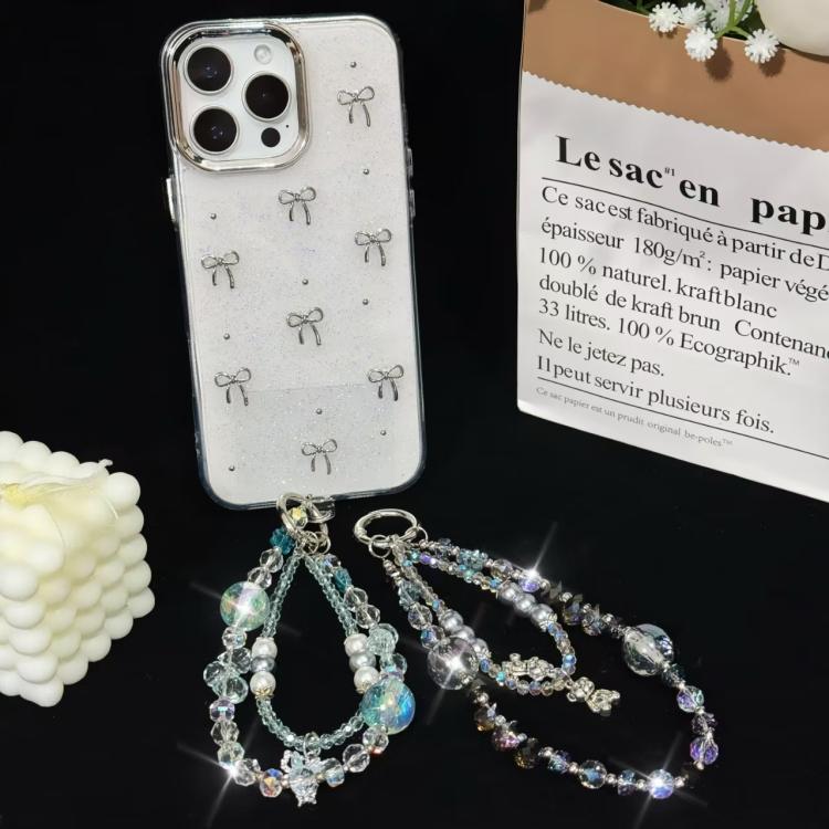 Bear Butterfly Pearl Mobile Phone Chain