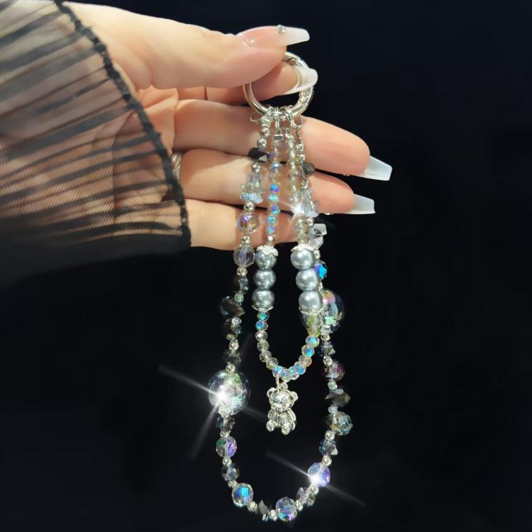 Bear Butterfly Pearl Mobile Phone Chain