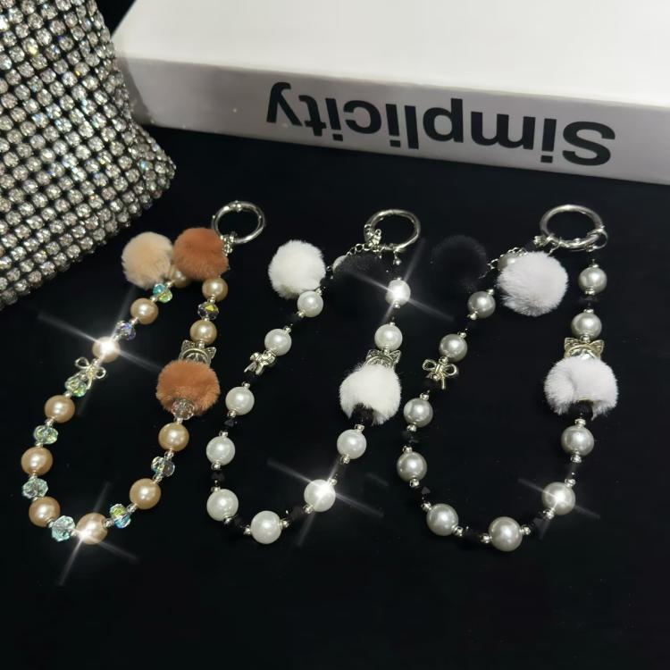 Small Hairball Pearl Mobile Phone Chain