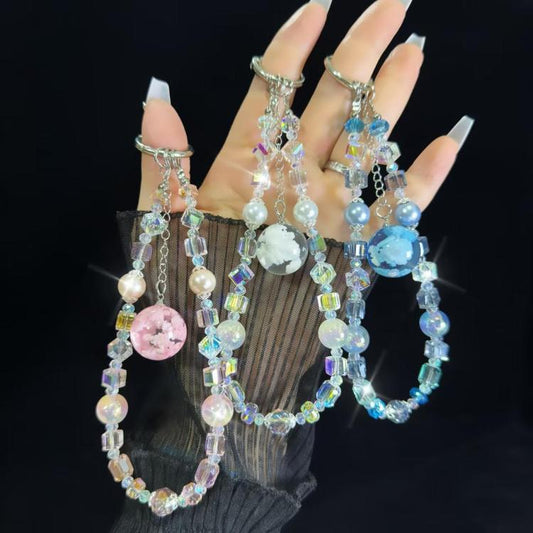 Cloud Glow-In-The-Dark Bead Pendant Mobile Phone Chain