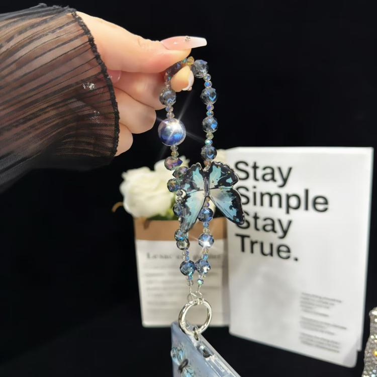 Three-Dimensional Nepalese Butterfly Mobile Phone Chain