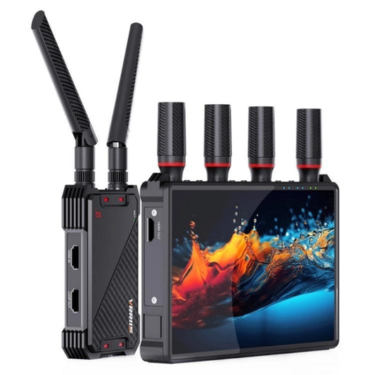 VRRIIS 083H 400M Range 7 Inch LCD Screen HDMI Extender Wireless HDMI Transmitter Receiver, US Plug, EU Plug, UK Plug, AU Plug