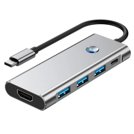 2425 7 In 1 Type-C Hub USB 3.0 PD 100W 4K HD Adapter For Laptops, 2425