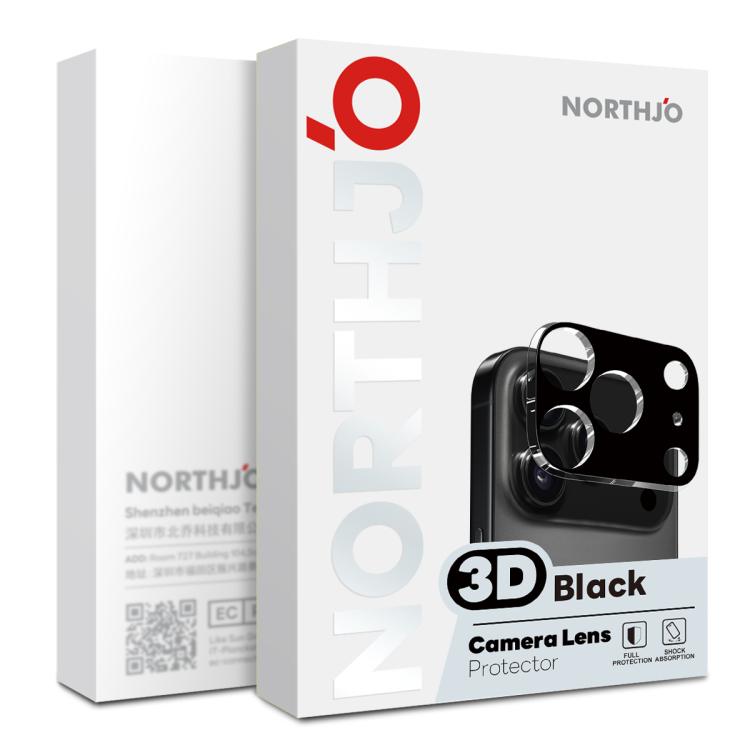 2pcs NORTHJO Camera Lens Protector 3D HD Tempered Glass Film, For iPhone 17 Pro Max, For iPhone 17 Pro, For iPhone 17, For iPhone 17 Air