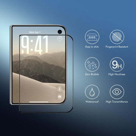 ENKAY Thickened Glue No White Edge High Aluminum-silicon Tempered Glass Film, For iPhone Duo Outer Screen, For iPhone 18 Pro, For iPhone 18 Pro Max, For iPhone 17 Pro Max, For iPhone 17 Pro, For iPhone 17, For iPhone Air