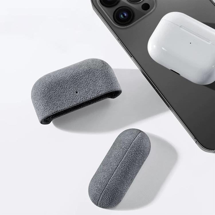 Nubuck Genuine Leather Earbuds Protective Case, For AirPods 4, For AirPods Pro 2, For AirPods 3