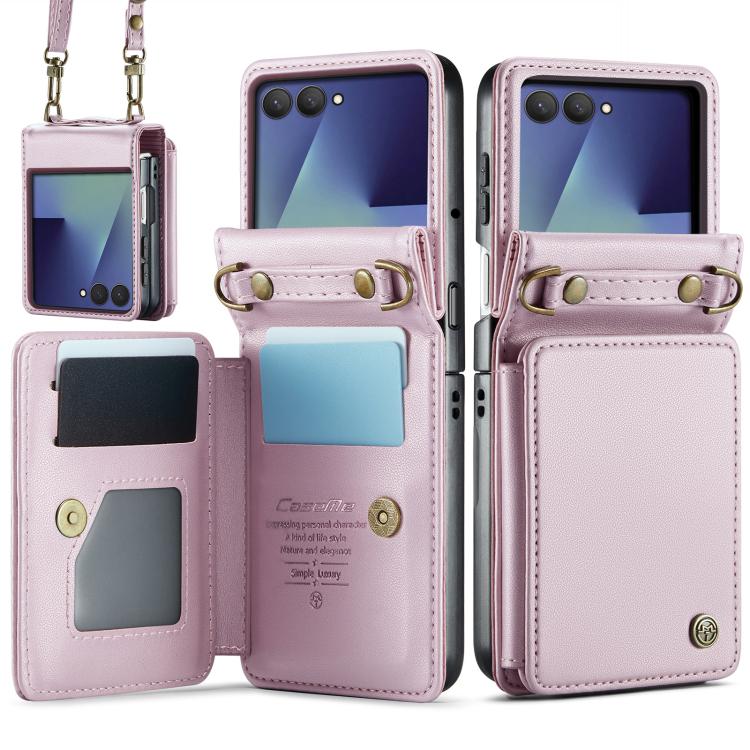 CaseMe C22 Card Slots Holder RFID Anti-theft Phone Case, For Galaxy Z Flip8 5G, For Galaxy Z Flip7 5G, For Galaxy Z Flip6 / Flip7 FE