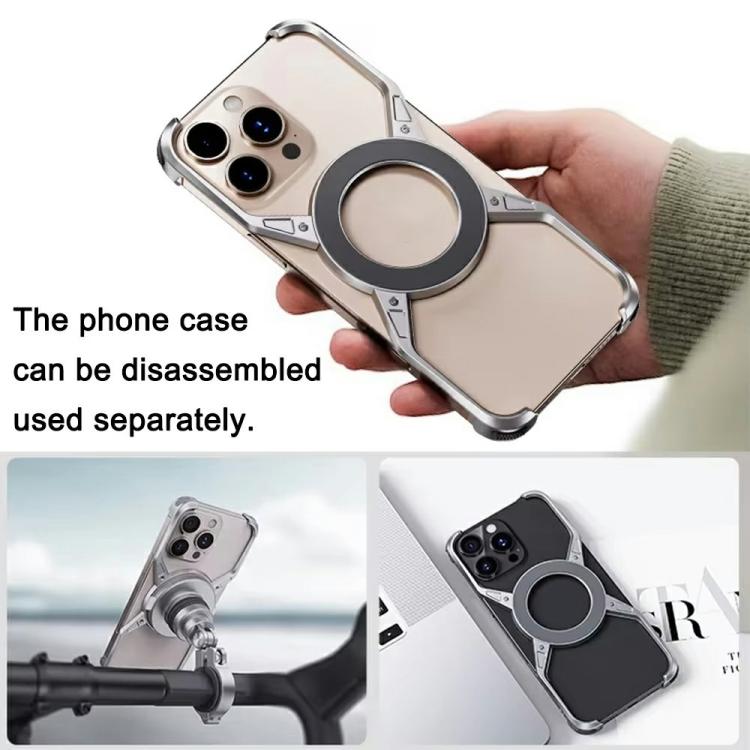For iPhone 16 Pro Max Z10 Anti Shake Cycling Bracket Motorcycle Mount Magnetic Phone Holder