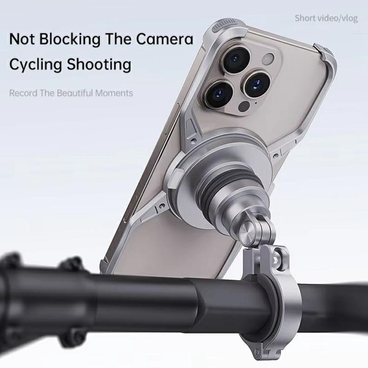 For iPhone 16 Pro Max Z10 Anti Shake Cycling Bracket Motorcycle Mount Magnetic Phone Holder