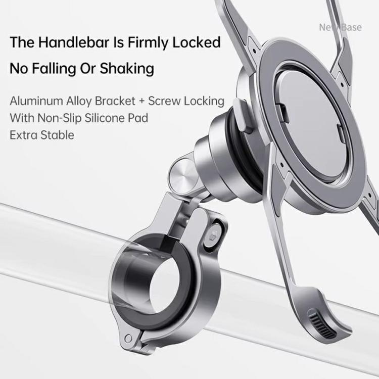 For iPhone 16 Pro Max Z10 Anti Shake Cycling Bracket Motorcycle Mount Magnetic Phone Holder