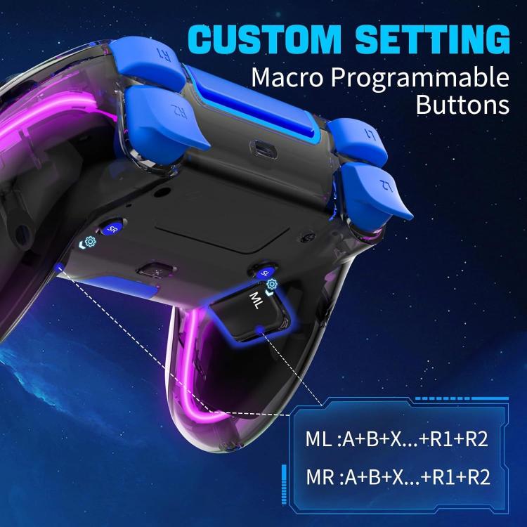 Dual Hall Effect Joystick Game Controllers, For Sony PS4