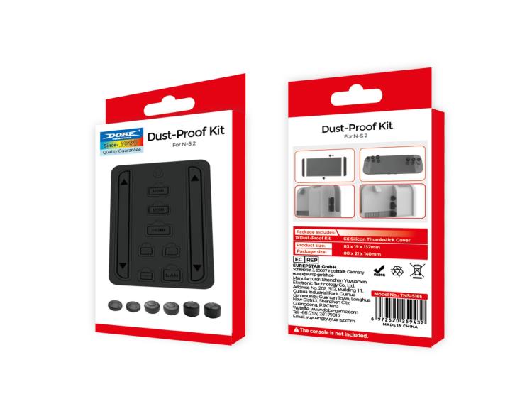 Game Console Dust Plug + Joystick Cap Set, For Nintendo Switch 2