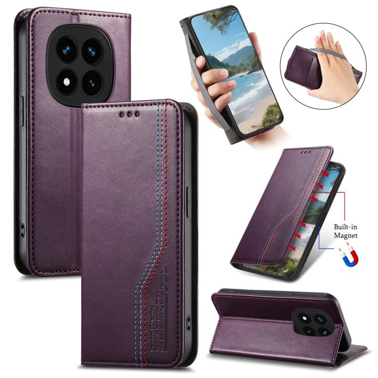Elastic Wristband Magnetic Suction Leather Phone Case