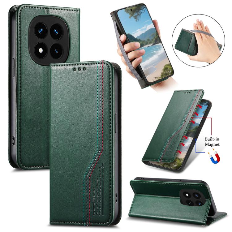 Elastic Wristband Magnetic Suction Leather Phone Case