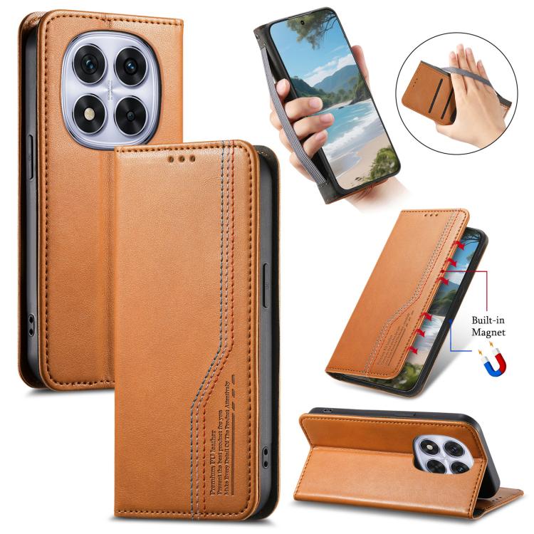 Elastic Wristband Magnetic Suction Leather Phone Case