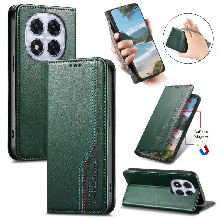 Elastic Wristband Magnetic Suction Leather Phone Case