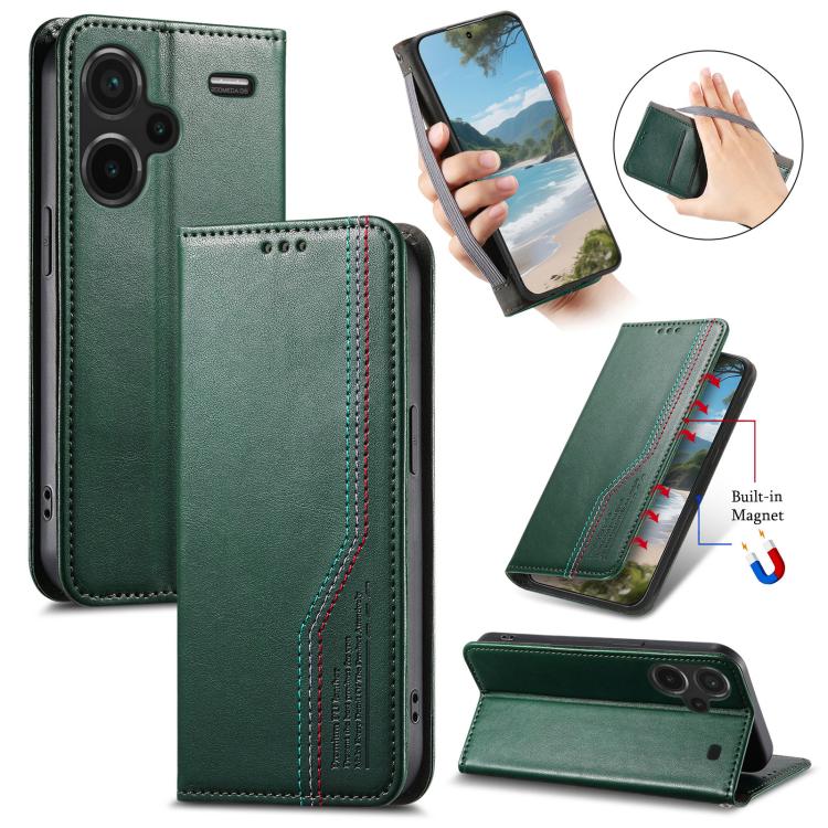Elastic Wristband Magnetic Suction Leather Phone Case