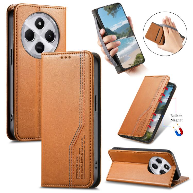 Elastic Wristband Magnetic Suction Leather Phone Case