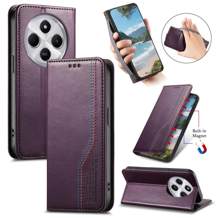 Elastic Wristband Magnetic Suction Leather Phone Case