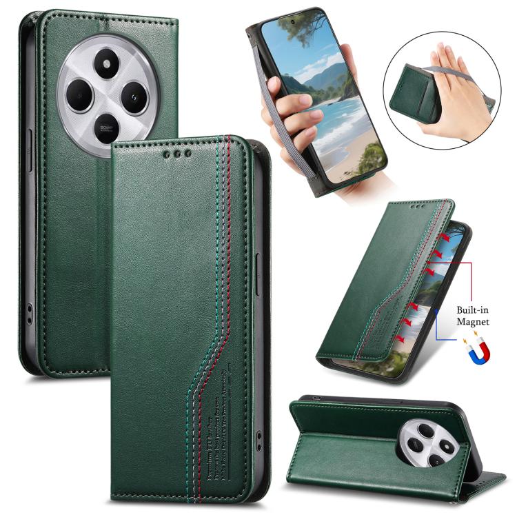 Elastic Wristband Magnetic Suction Leather Phone Case