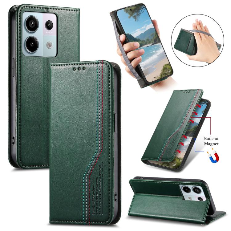 Elastic Wristband Magnetic Suction Leather Phone Case