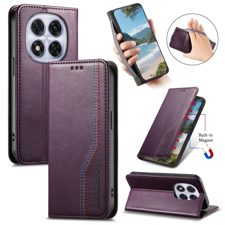 Elastic Wristband Magnetic Suction Leather Phone Case