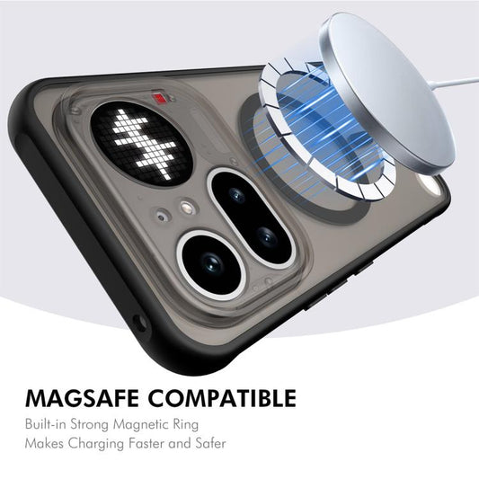 ENKAY Hat-Prince MagSafe Matte Translucent Shockproof Phone Case with Large Arc Edge Film, For Nothing Phone 4a Pro, For Nothing Phone 4a, For Nothing Phone 3a Lite, For Nothing CMF Phone 2 Pro