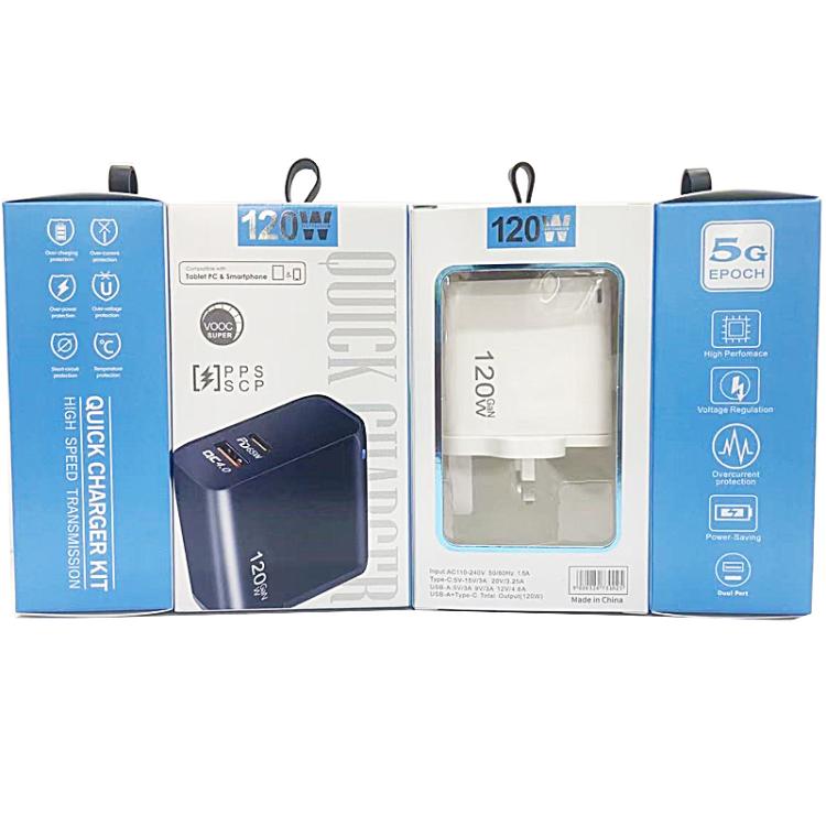 TE-PD65 GaN PD 65W + QC4.0 USB Charger with Type-C to Type-C Data Cable, US Plug