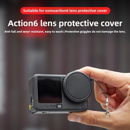 Dustproof Drop-proof Soft Silicone Lens Cap Cover, For DJI Osmo Action 6