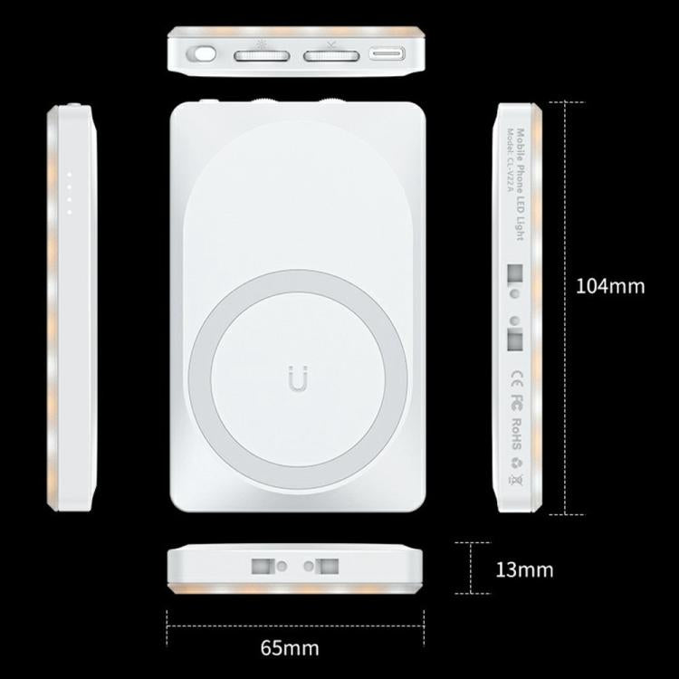 V22A For Phone Camera Live Streaming 4W Power Portable Pocket LED Light MagSafe Magnetic Fill Light