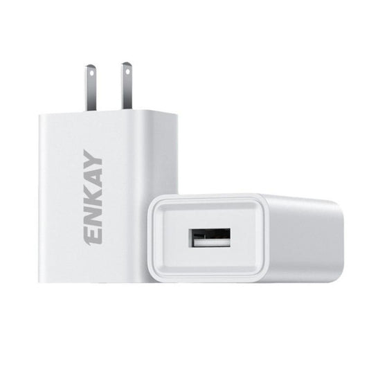 ENKAY 10W USB Wall Charger 5V 2A Power Adapter, EU Plug, US Plug