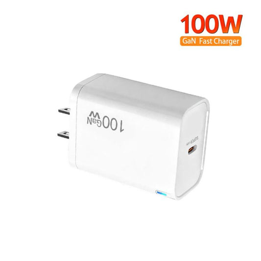 TE-PD46 GaN 100W PD 45W Fully Compatible Charger with Type-C to Type-C Data Cable,US Plug
