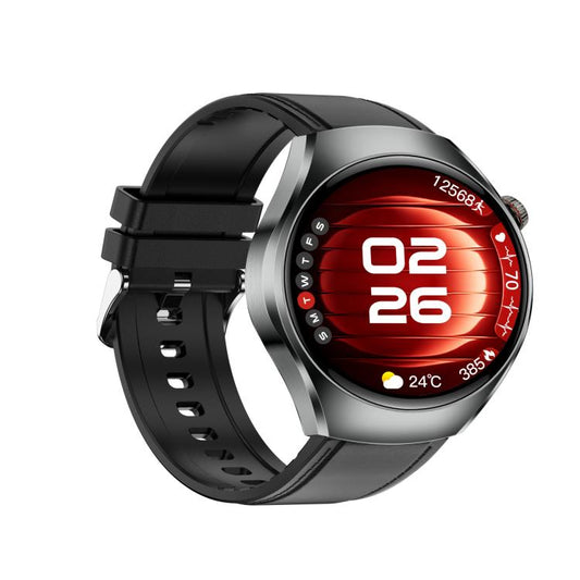 ET460 1.47 inch Color Screen BT Calling Smart Watch Vegan Leather Strap, Support Health Monitoring / ECG