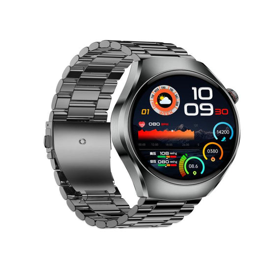 ET460 1.47 inch Color Screen BT Calling Smart Watch Steel Strap, Support Health Monitoring / ECG