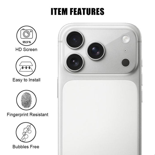 Kalebol Transparente HD Anti-Fingerprint AR Integrierte Kameraobjektiv-Schutzfolie aus gehärtetem Glas, für iPhone 17e / 16e, für iPhone 17 Pro Max, für iPhone 17 Pro, für iPhone 17, für iPhone Air, für iPhone 16 Pro / 16 Pro Max, für iPhone 16 / 16 Plus