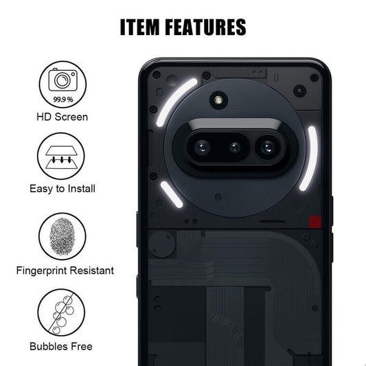 Kalebol Transparent HD Anti-Fingerprint AR Integrated Camera Lens Tempered Glass Film, For Nothing Phone 3a, For Nothing Phone 3a Pro, For Nothing Phone 2a